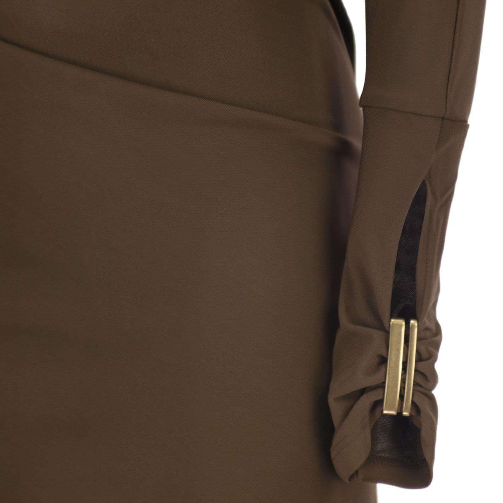 STUDIO Abito Studio donna 2616621022600 002 Salvo midi in jersey Marrone<BR/> 2616621022600 002 
