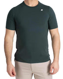 T-shirt K-WAY uomo K71349W ADAME LIGHT STRETCH JERSEY Verde fitting slim logo cotone
