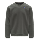 Men's K-way K6132MWWMR Nael Brushed Pc Green Crewneck Sweatshirt