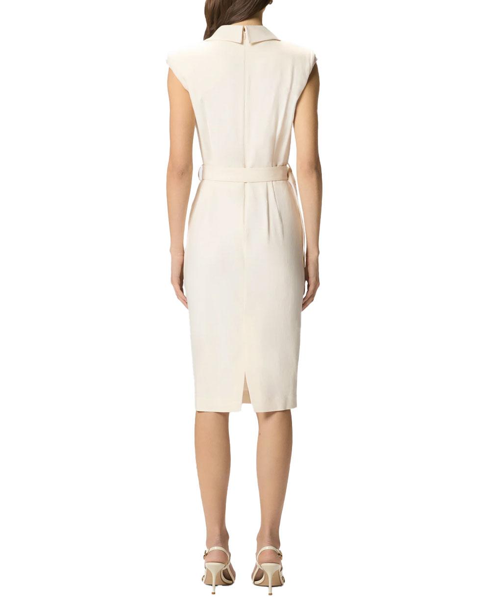 PINKO Abito donna Pinko 106565A2W6 Amandine crema midi portafoglio cintura<BR/><BR/> 106565A2W6 C00 