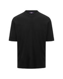 T-shirt K-WAY uomo K4126SW USY Combe in cotone rasato anti-pilling Nero