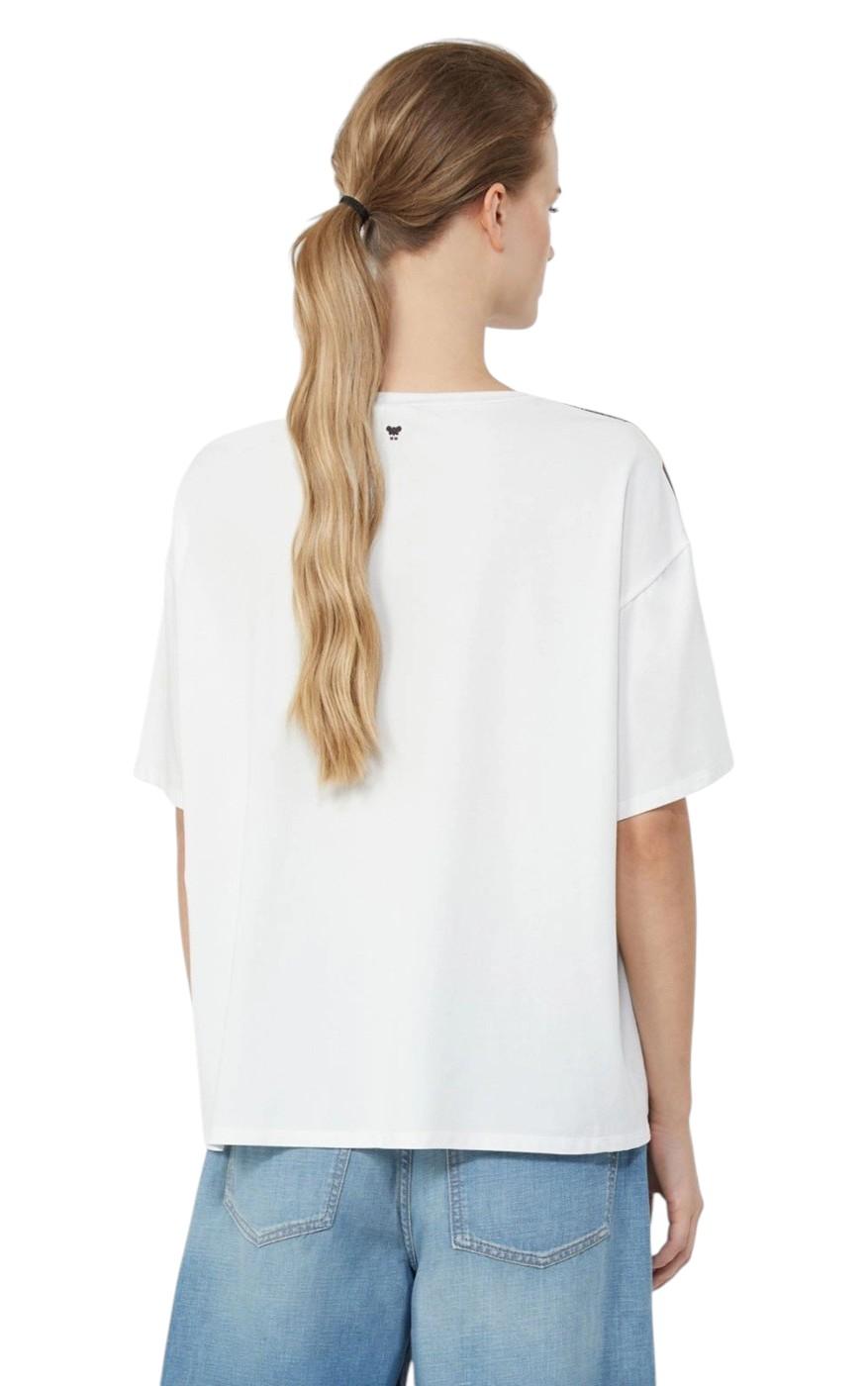 WEEKEND T-shirt Weekend donna 2615941062600 001 Pampas in crêpe de Chine stretch fiori Multicolor<BR/> 2615941062600 001 