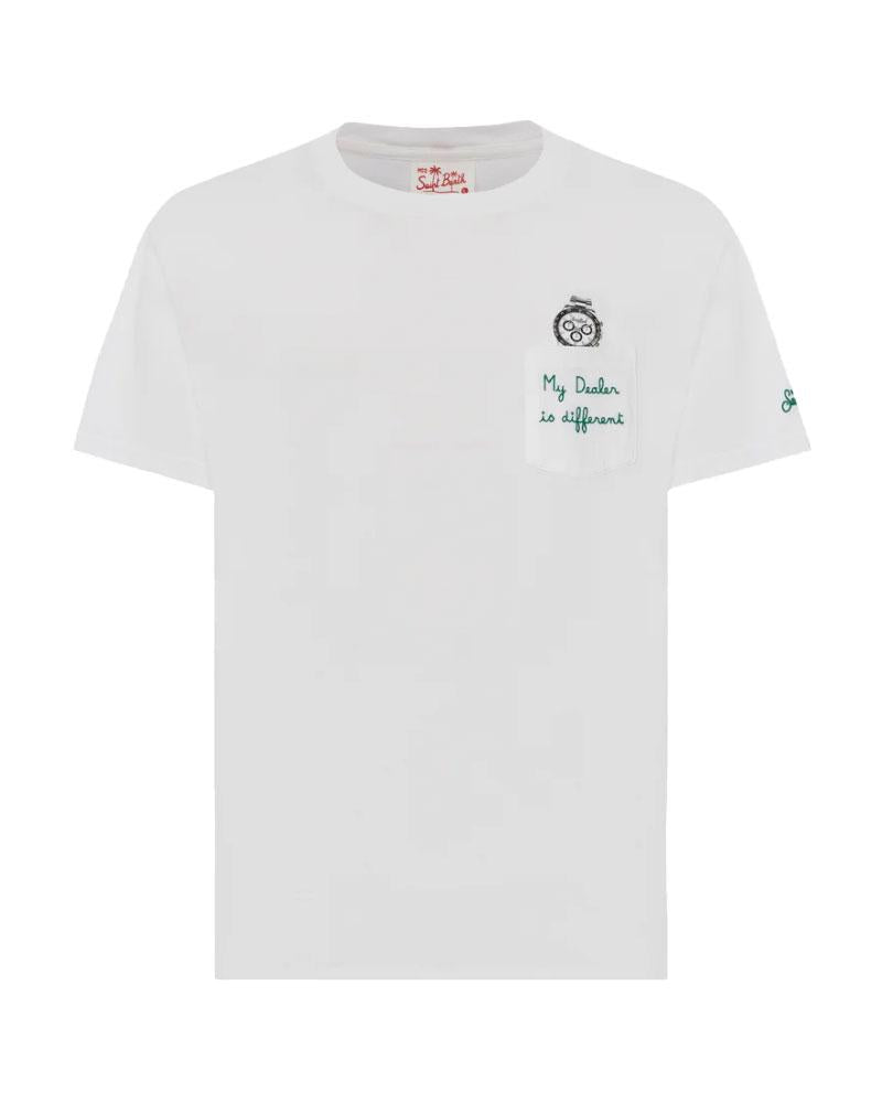 MC2 SAINT BARTH T-shirt Mc2 Saint Barth uomo Austin Dealer watch bianca<BR/> AUSTIN00051H 01N 