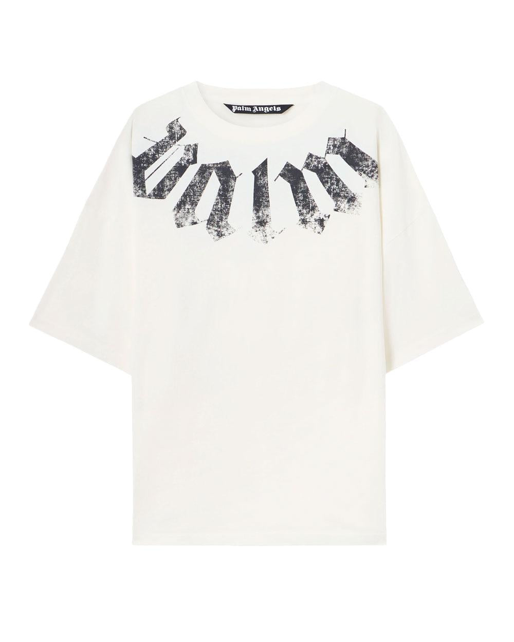 PALM ANGELS T-shirt Palm Angels uomo PMAA10DS26JER002 bianca PMAA10DS26JER002 0310 