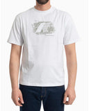 K-WAY Men's K71357W SOLO JERSEY HISTORY White round neck slim fit graphic T-shirt