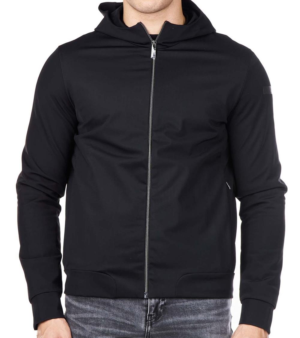 RRD Felpa RRD uomo WES04010 nera fleece winter hood zip WES040 10 