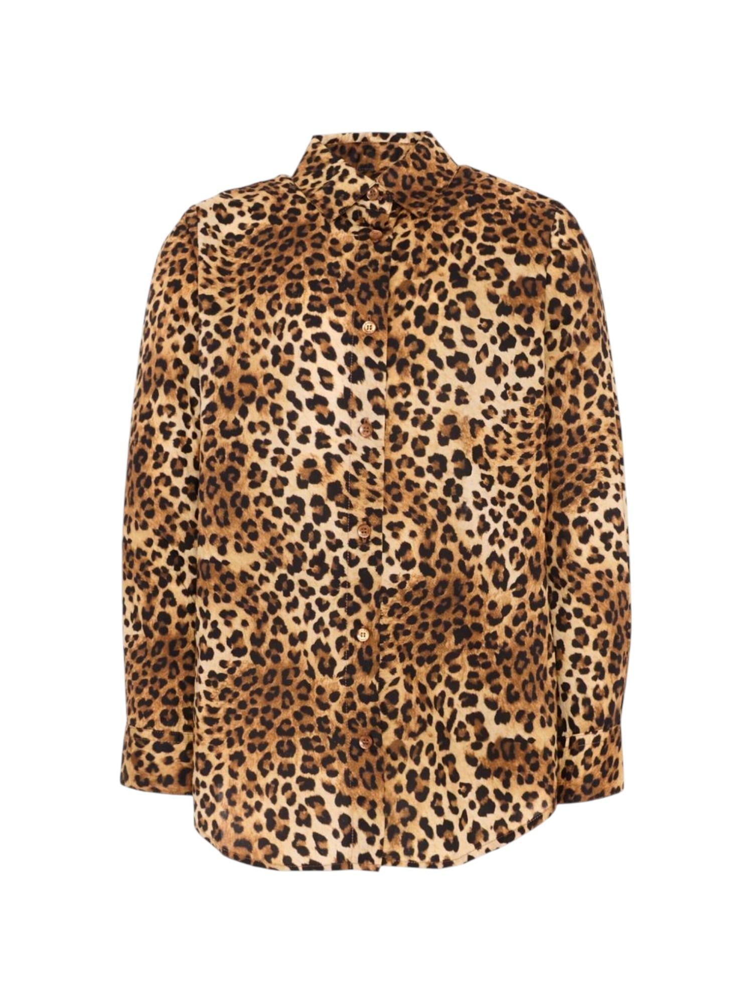 MC2 SAINT BARTH Camicia MC2 SAINT BARTH bambina BRIG003 07520L 19 Mini Brigitte Cotton Sand Leopard Sabbia Marrone<BR/> BRIG00307520L 19 