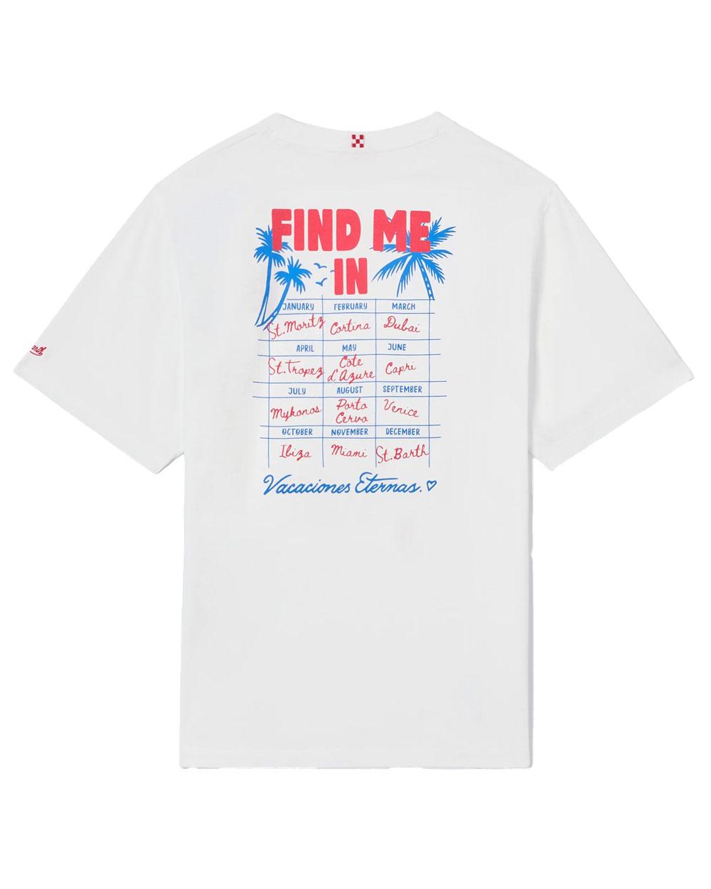 MC2 SAINT BARTH T-shirt Mc2 Saint Barth uomo Delmar Vacantion bianca DLR000108058L 01N 