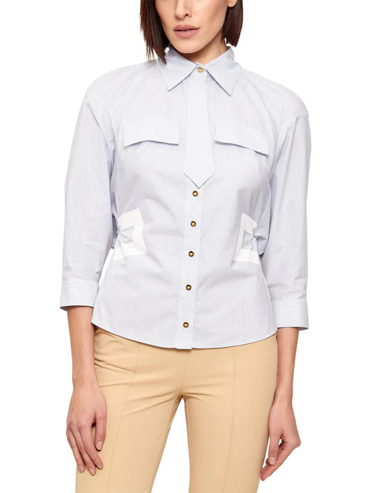 ELISABETTA FRANCHI Camicia Elisabetta Franchi donna CA13261E2019 Azzurro Oxford<BR/> CA13261E2 019 