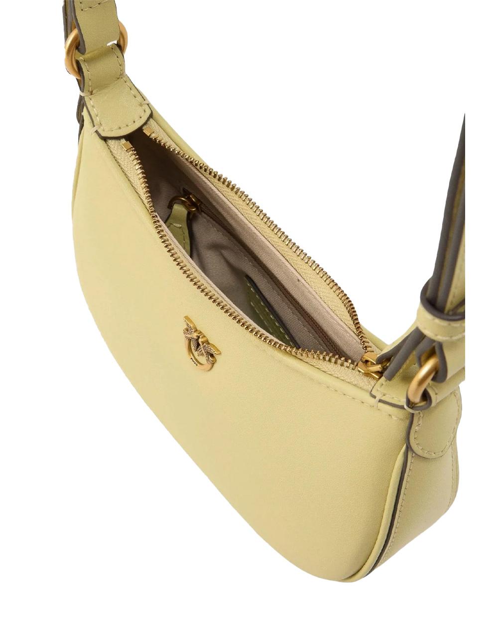 PINKO Borsa PINKO donna HORIZONTAL FLAT 103538A0F1 Gialla tracolla pelle fodera spalla 103538A0F1 C39Q 