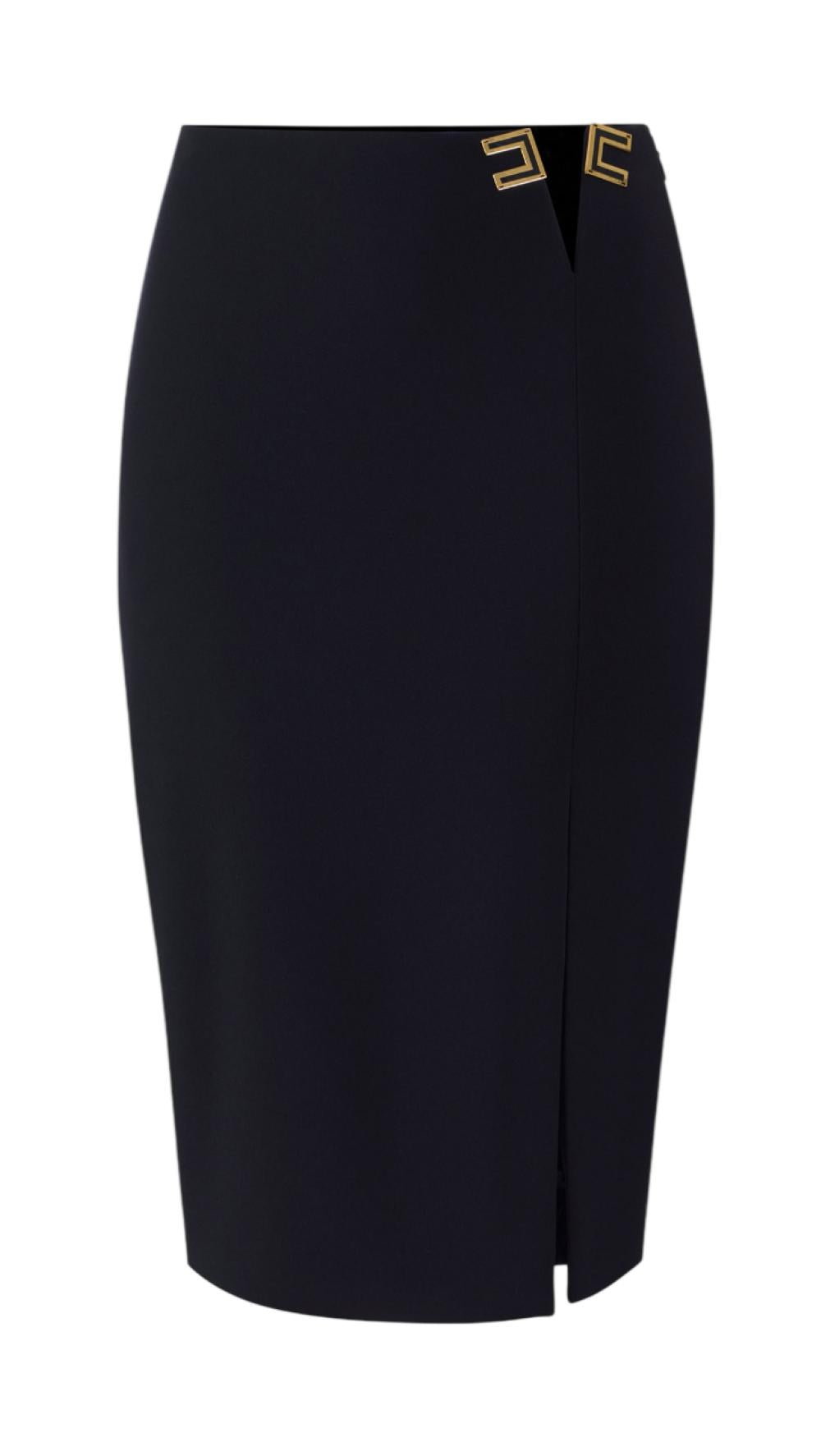 ELISABETTA FRANCHI Gonna Elisabetta Franchi donna GO14761E2110 Continuativa Iconic Nero<BR/> GO14761E2 110 