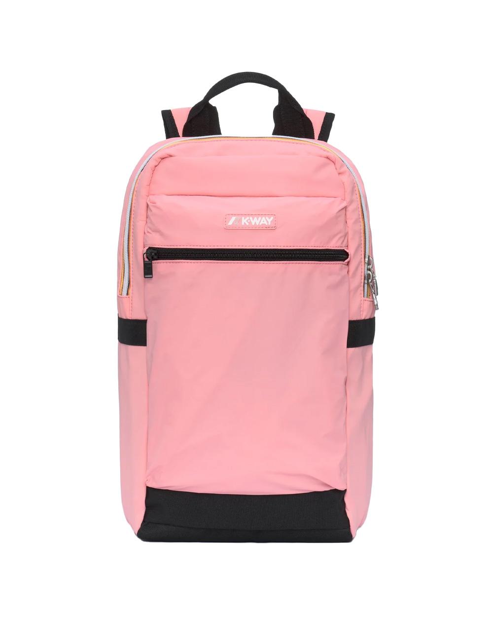 K-WAY Zaino K-WAY unisex K8148CW MID LAON Rosa idroreppellente spallacci tasca logo K8148CW Q28 