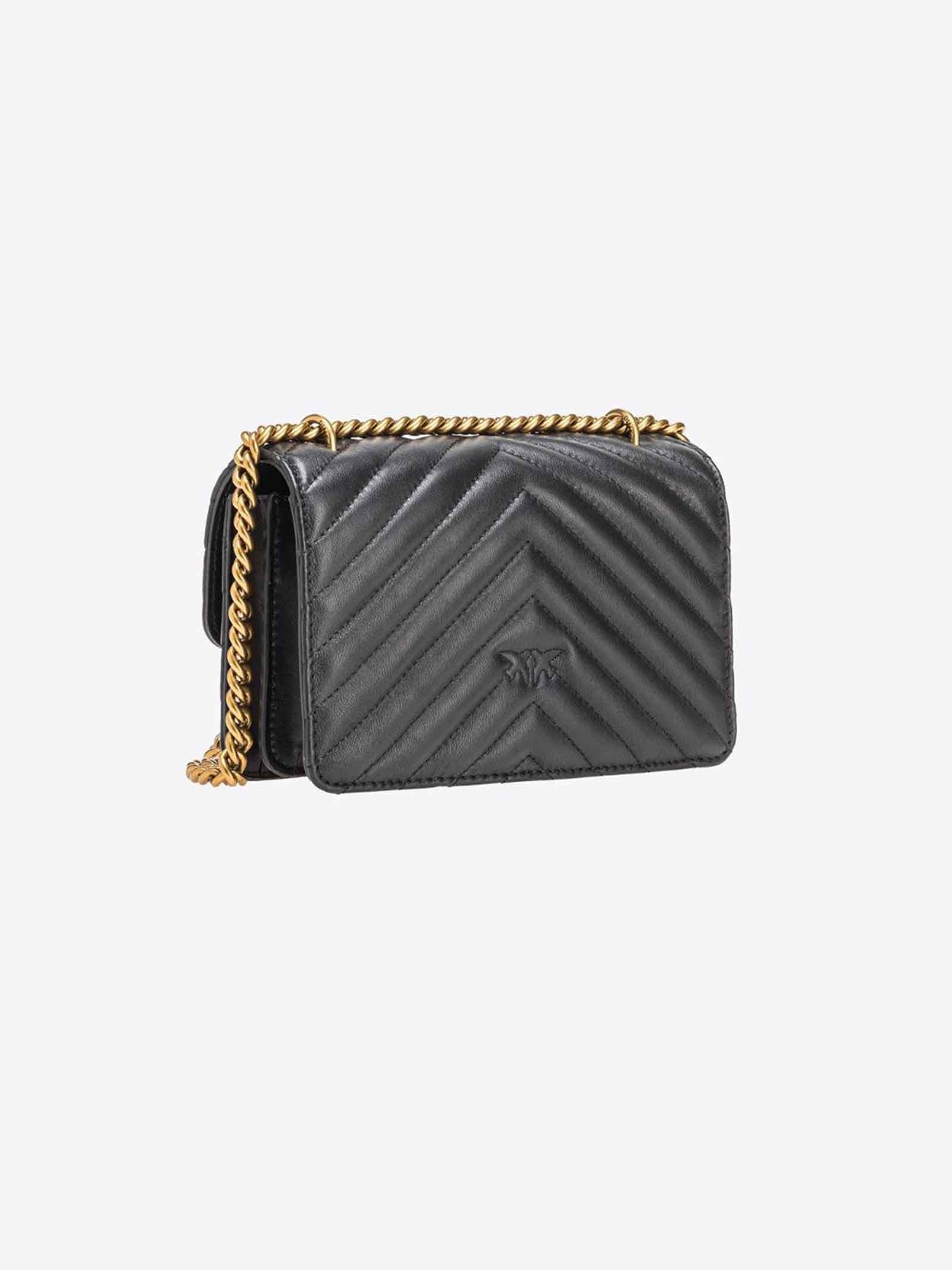 PINKO Mini Love Bag One Chevron 100074 A0GK Z99Q 