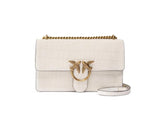 Borsa Pinko donna 100074A2YW Z15Q Love One Mini Dc Cocco Bianco