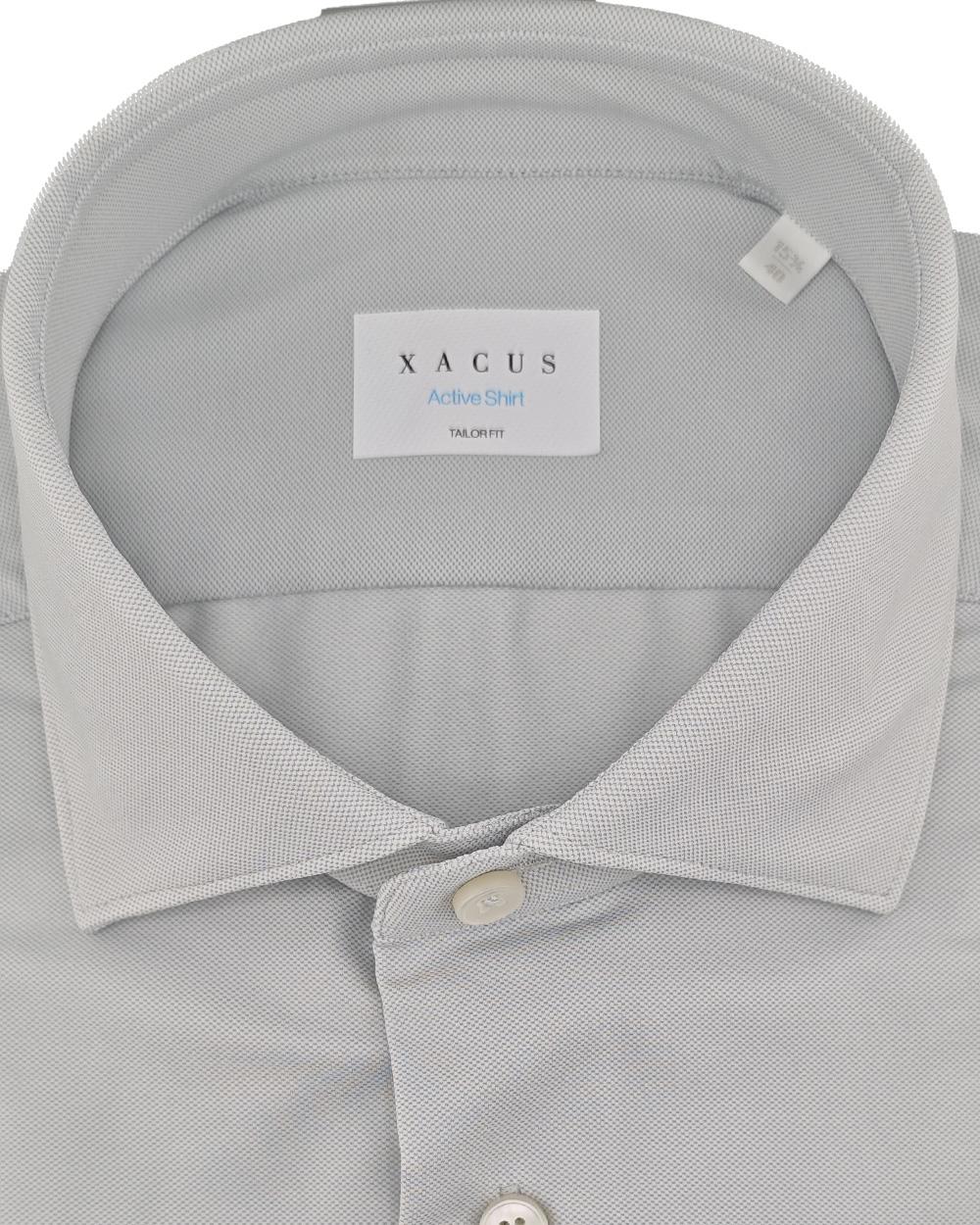 XACUS Camicia XACUS uomo ACT558ML11460 Bianca micro lavorazione collo francese a vela aperta ACT558ML11460 057 
