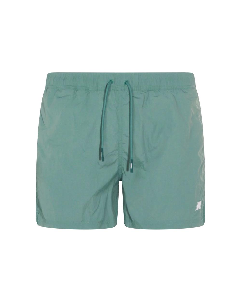 K-WAY Costume K-WAY uomo K8136LW HAZEL BEACH Verde tasche fitting regolare logo bordo vita elastico K8136LW WIC 