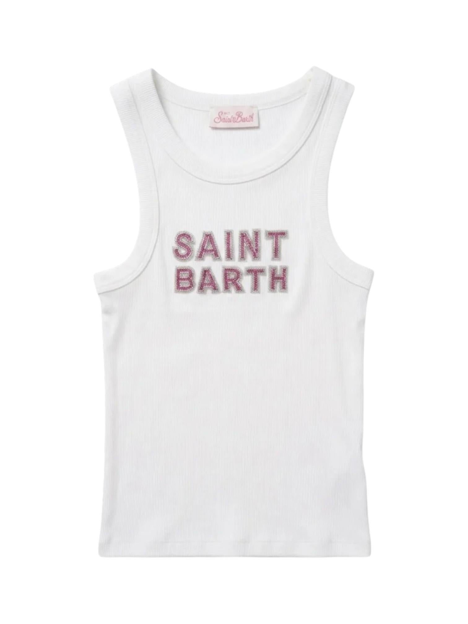 MC2 SAINT BARTH Top MC2 SAINT BARTH donna AAD001 08543L 01N Ada Rib Bianco Rosa<BR/> AAD00108543L 01N 