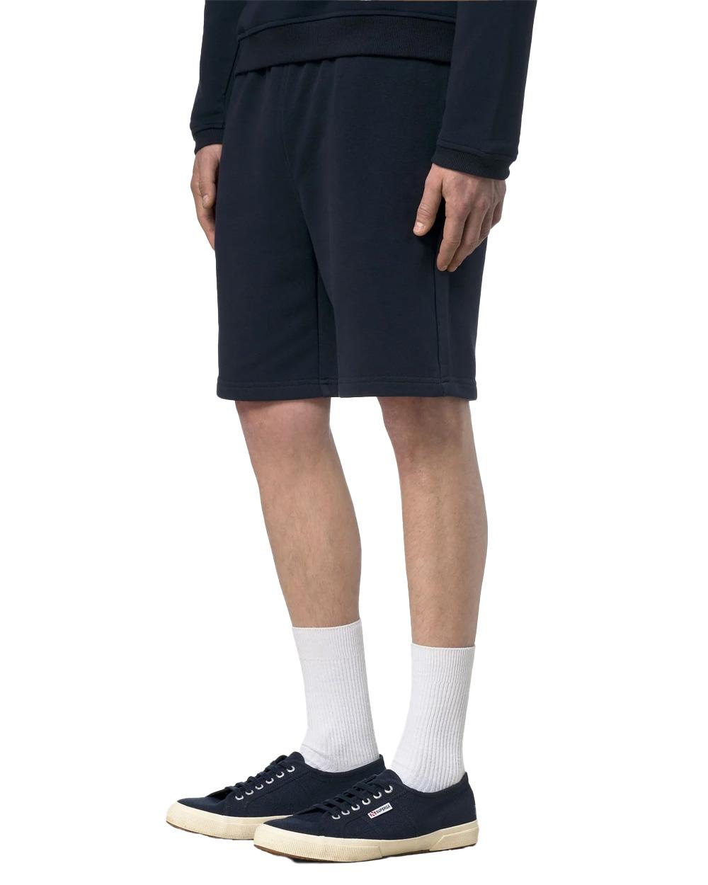 K-WAY Bermuda K-WAY uomo K5138GW CASIMIR POLY COTTON Blu tessuto felpa cotone poliestere vestibilità regolare logo K5138GW K89 