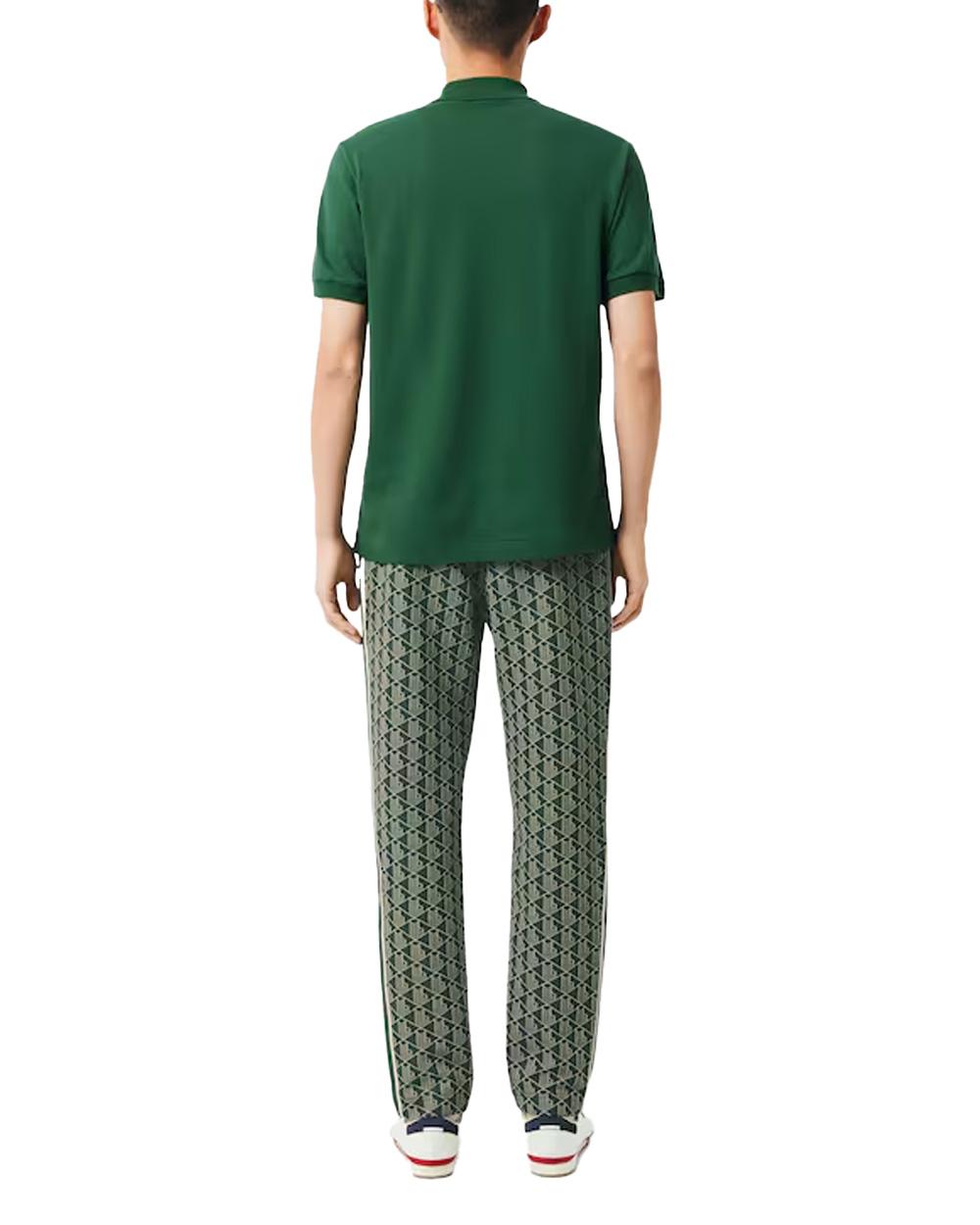 LACOSTE Pantalone LACOSTE uomo XH1440 Verde monogramma poliestere taglio dritto coccodrillo XH1440 D1R 