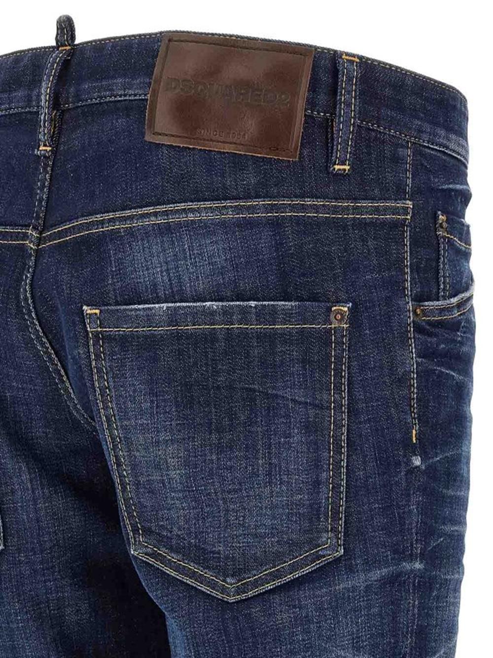 DSQUARED2 Jeans Dsquared2 uomo S74LB1737D30010470 Blu scuro slim fit S74LB1737D30010 470 