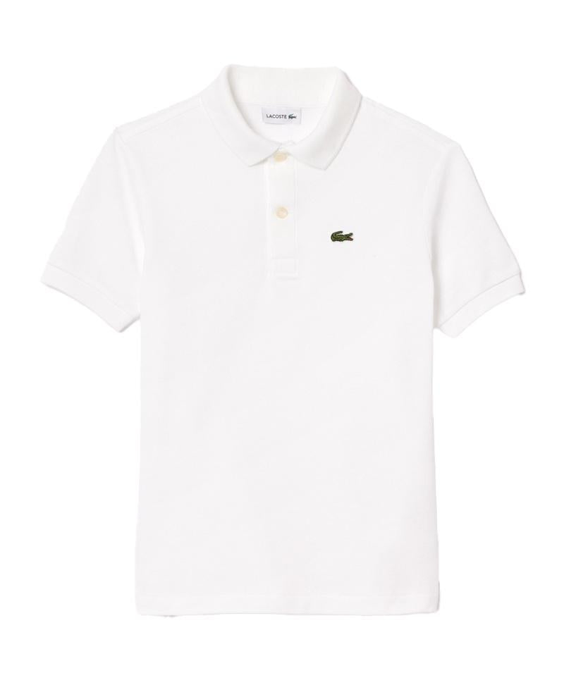 LACOSTE Polo Lacoste bambino PJ2909 001 bianca piquet PJ2909R 001 