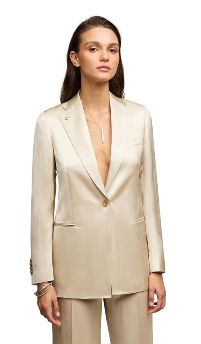 L.B.M. 1911 Giacca L.B.M. 1911 donna 216964251 1 Alice lucida Beige<BR/> 216964251 1 