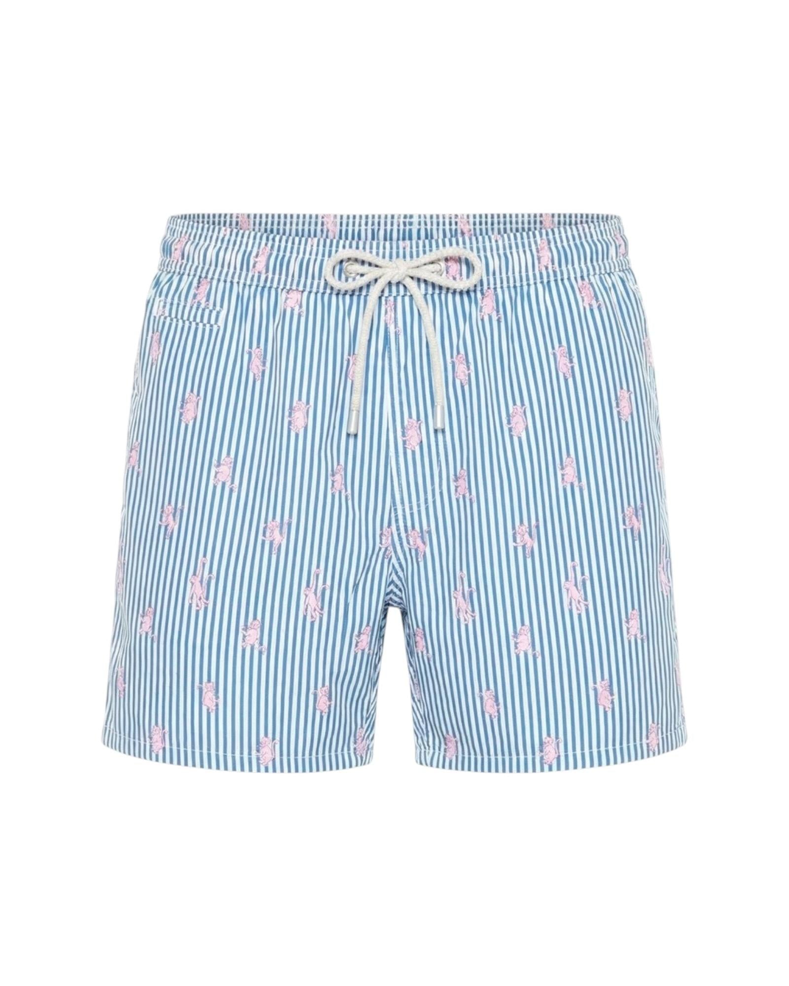 MC2 SAINT BARTH Costume MC2 SAINT BARTH uomo LIG00160 0225L 17 Lighting Micro Stretch Monkey Stripe a righe Azzurro LIG001600225L 17 