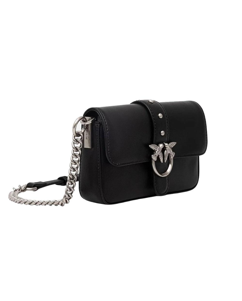 PINKO Borsa Pinko donna 105353A0QO Baby love bag nera one slouchy pelle<BR/> 105353A0QO Z99O 