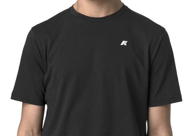 K-WAY T-shirt K-way uomo K7125UW USY nera odom jersey K7125UW USY 