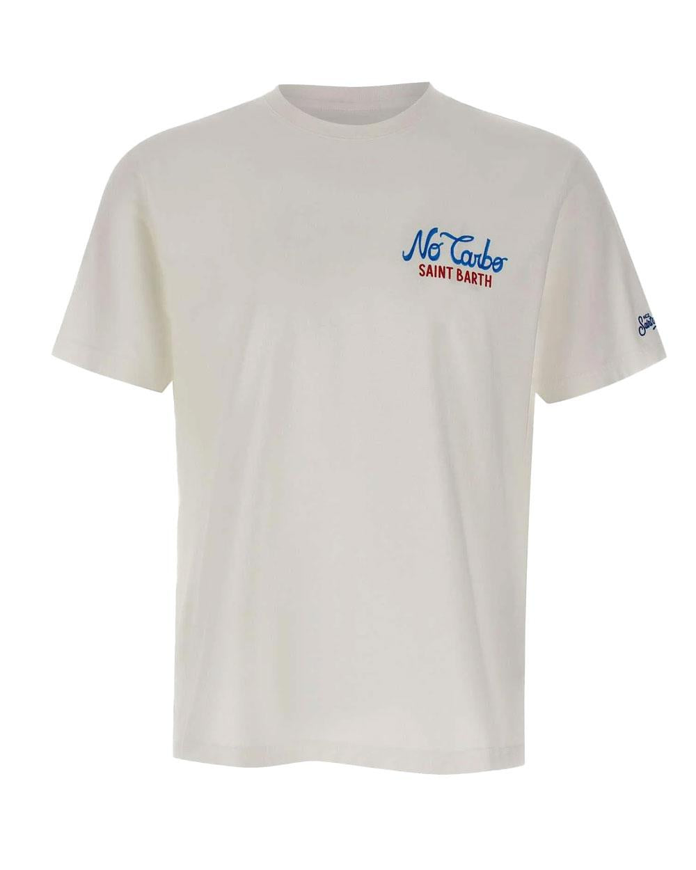 MC2 SAINT BARTH T-shirt Mc2 Saint Barth uomo Portland No carbo bianca <BR/><BR/> PRL000200935L 01N 