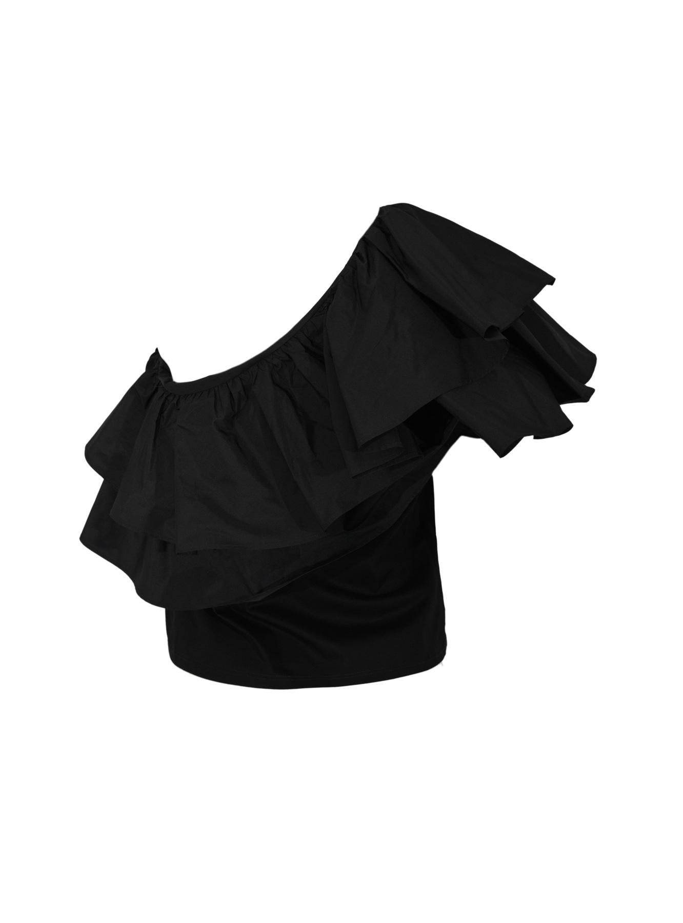 STUDIO Top Studio donna 2616941014600 005 Orca couture in jersey di cotone Nero<BR/> 2616941014600 005 
