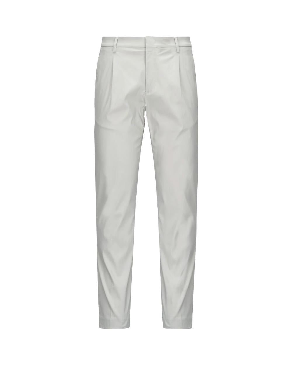 K-WAY Pantalone K-WAY uomo K61368W AILTON TWILL TECH Bianco cotone chino gabardine tasche K61368W 634 