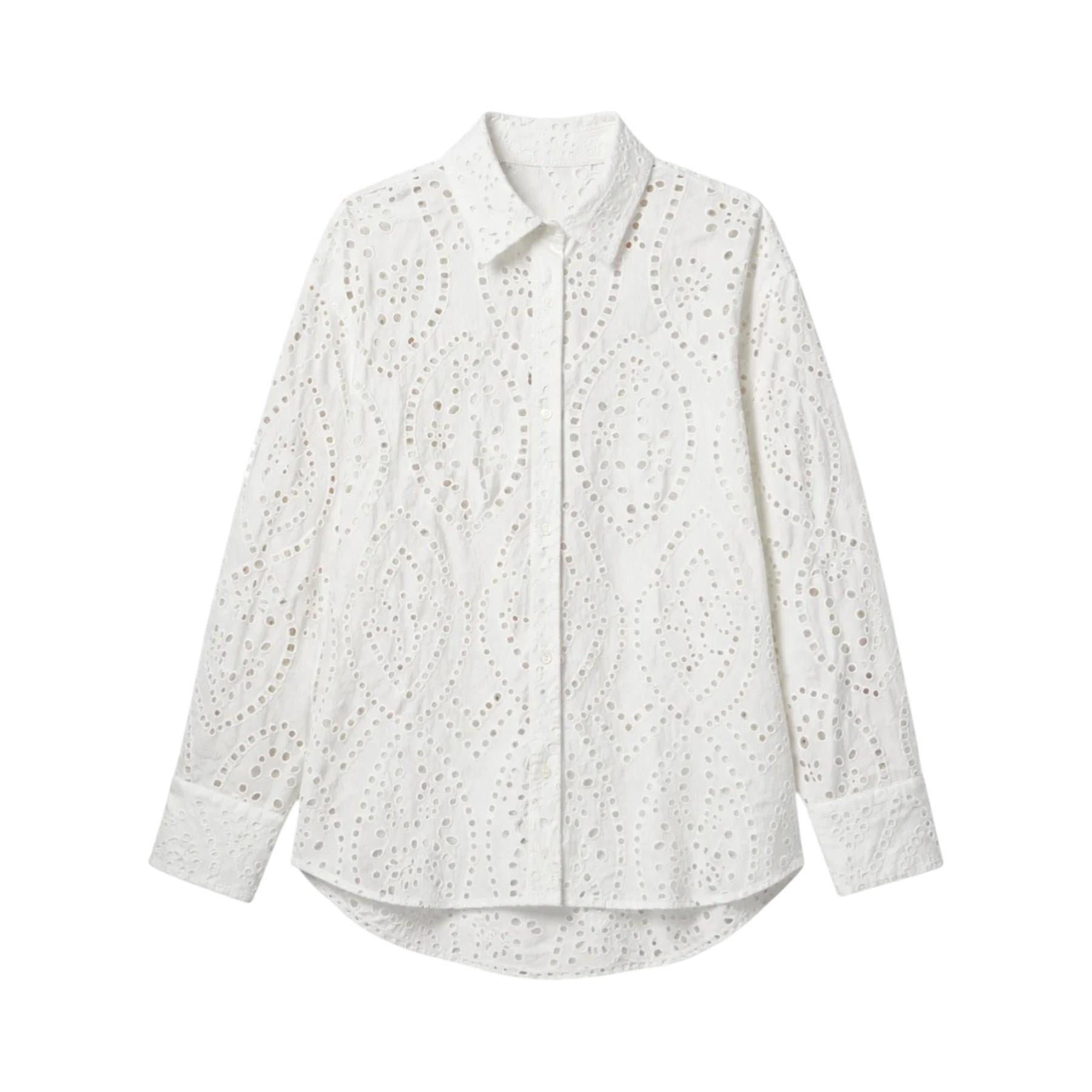 MC2 SAINT BARTH Camicia MC2 SAINT BARTH donna CYS0001 00703L 21 Crystal Sangallo con ricamo all over Bianco<BR/> CYS000101000L 01 