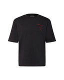 DSQUARED2 Men's T-shirt S74GD1444D20020 Black lettering cotton crew neck