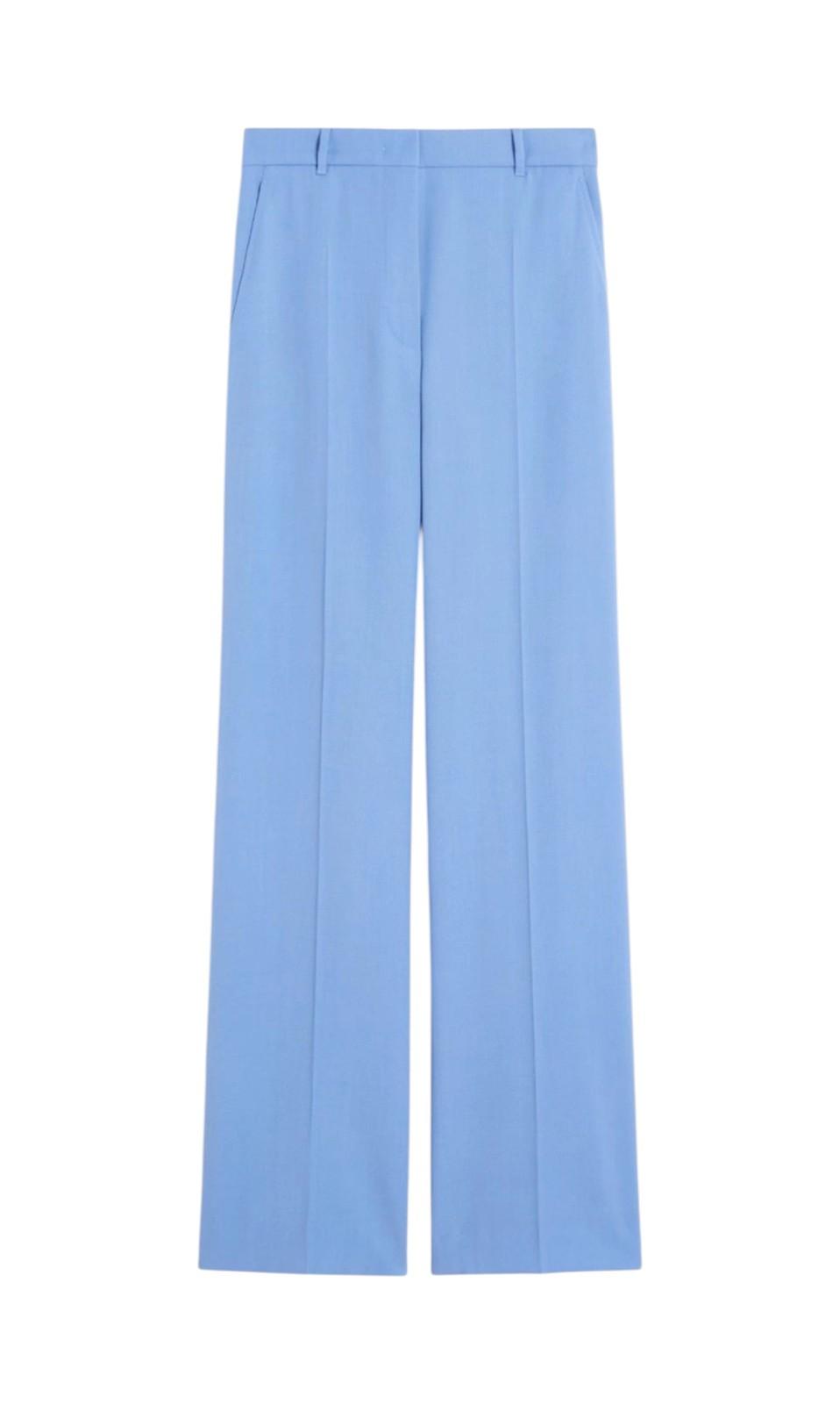 STUDIO Pantalone Studio donna 2616131041600 011 Quasar in lana crêpe Azzurro<BR/> 2616131041600 011 