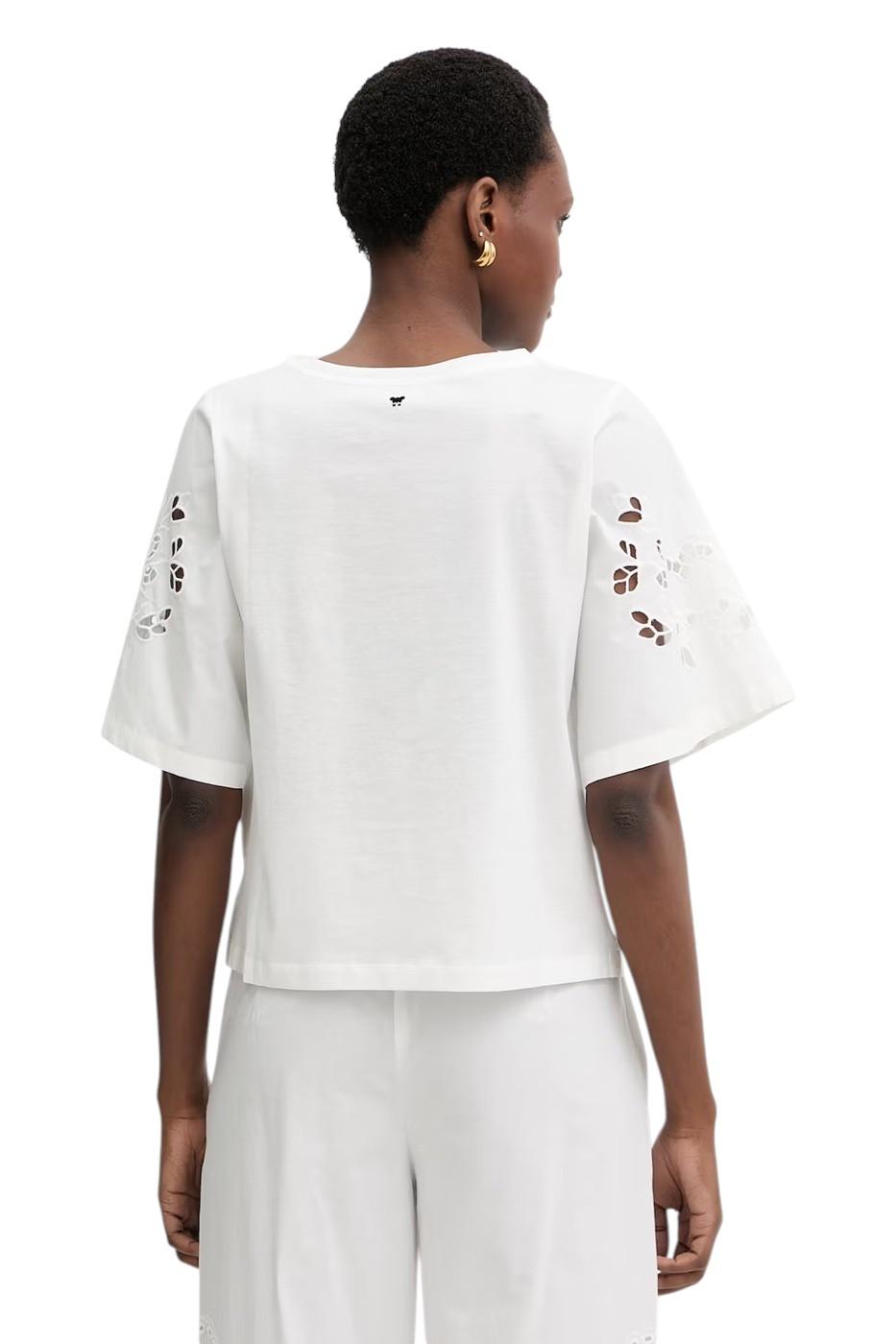 WEEKEND Blusa Weekend donna 2615941102600 001 Targa cotone con ricami à jour Bianco<BR/> 2615941102600 001 
