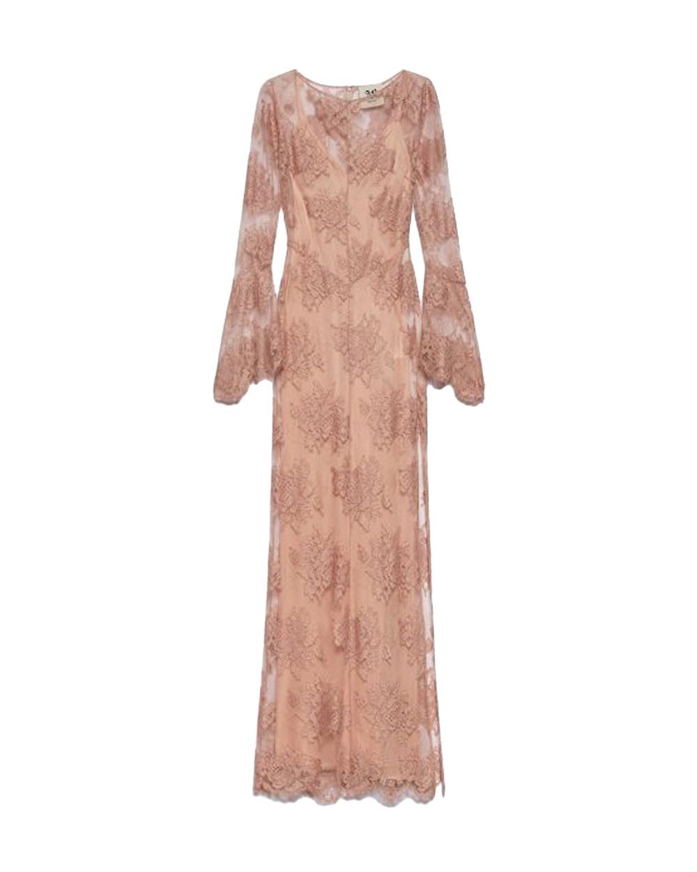 ANIYE  BY Abito ANIYE BY NOA donna 185269 Cipria pizzo ricami floreali spacco laterale 185269 02486 