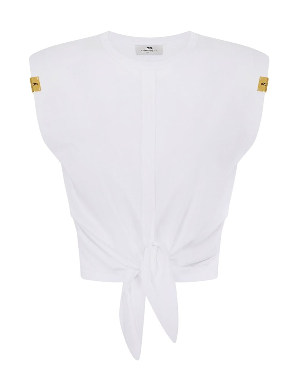 ELISABETTA FRANCHI Maglia Elisabetta Franchi donna MA01161E2270 Gesso<BR/> MA01161E2 270 