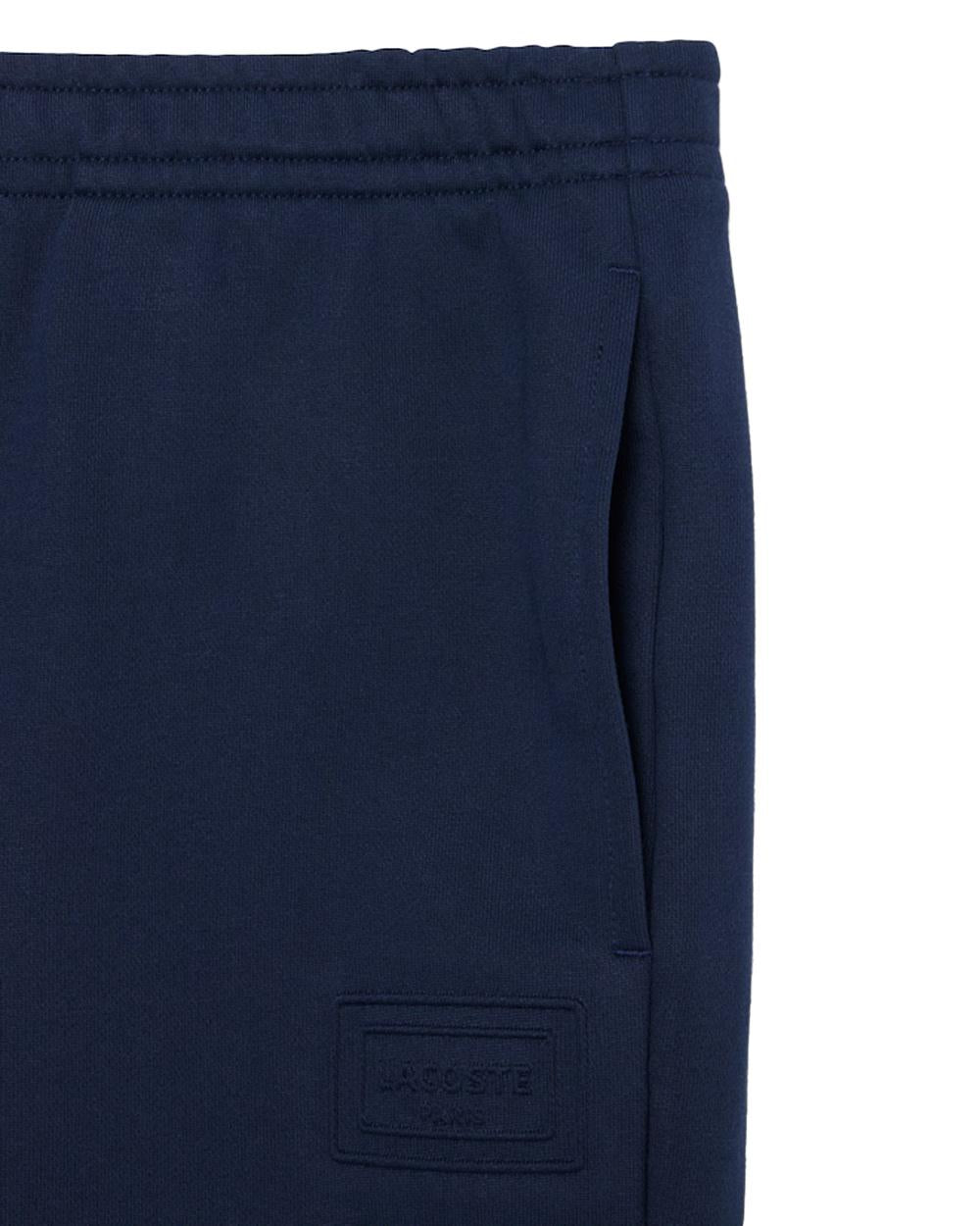 LACOSTE Bermuda LACOSTE uomo GH0788 Blu taglio dritto coulisse cotone coccodrillo GH0788 166 