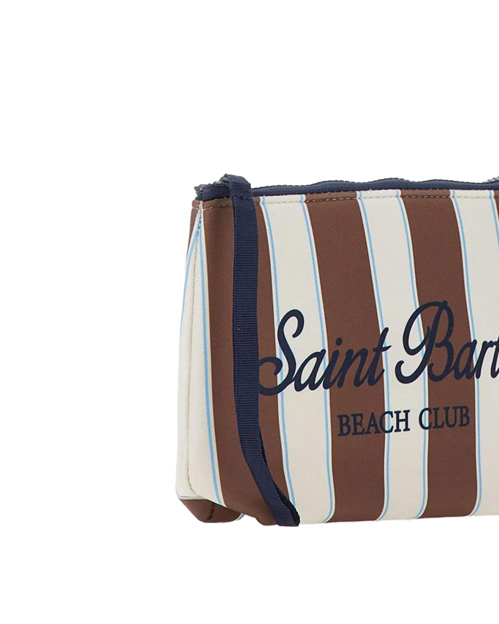 MC2 SAINT BARTH Pochette MC2 SAINT BARTH uomo ALINE STRIPES ALIN00107718L Marrone<BR/> ALIN00107718L 1931 