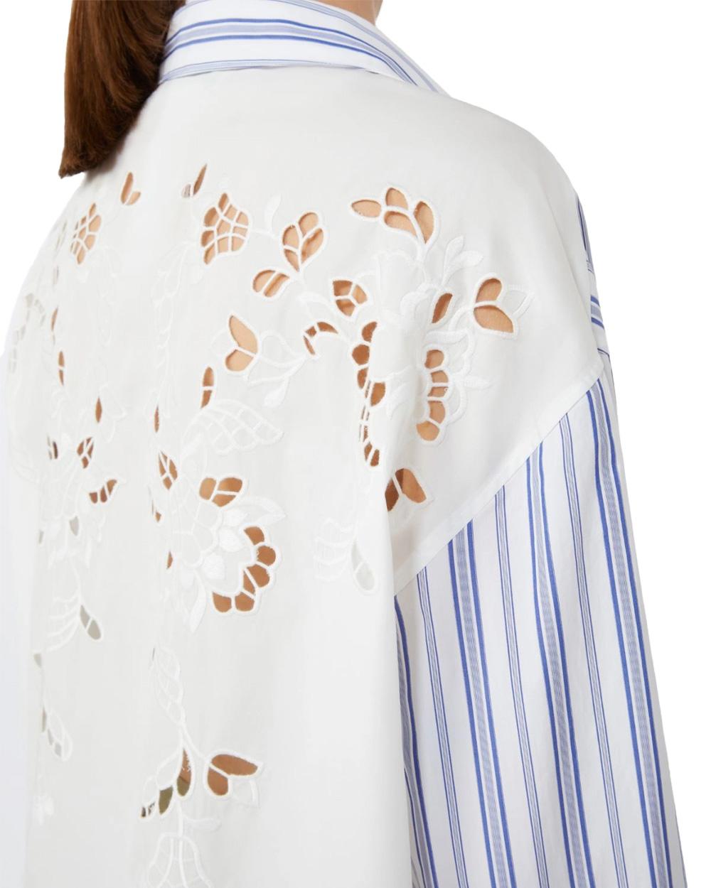 WEEKEND Camicia WEEKEND donna TESSILE 2615111012600 Blu popeline cotone colletto scollo a v bottoni taschino spacchi laterali 2615111012600 050 
