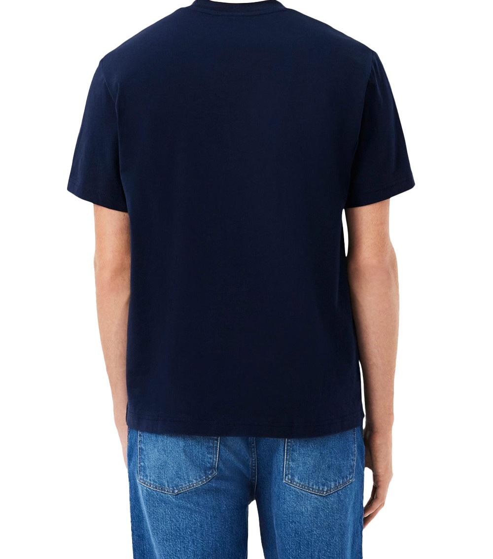 LACOSTE T-shirt Lacoste uomo TH7318166 Blu cotone girocollo TH7318 166 