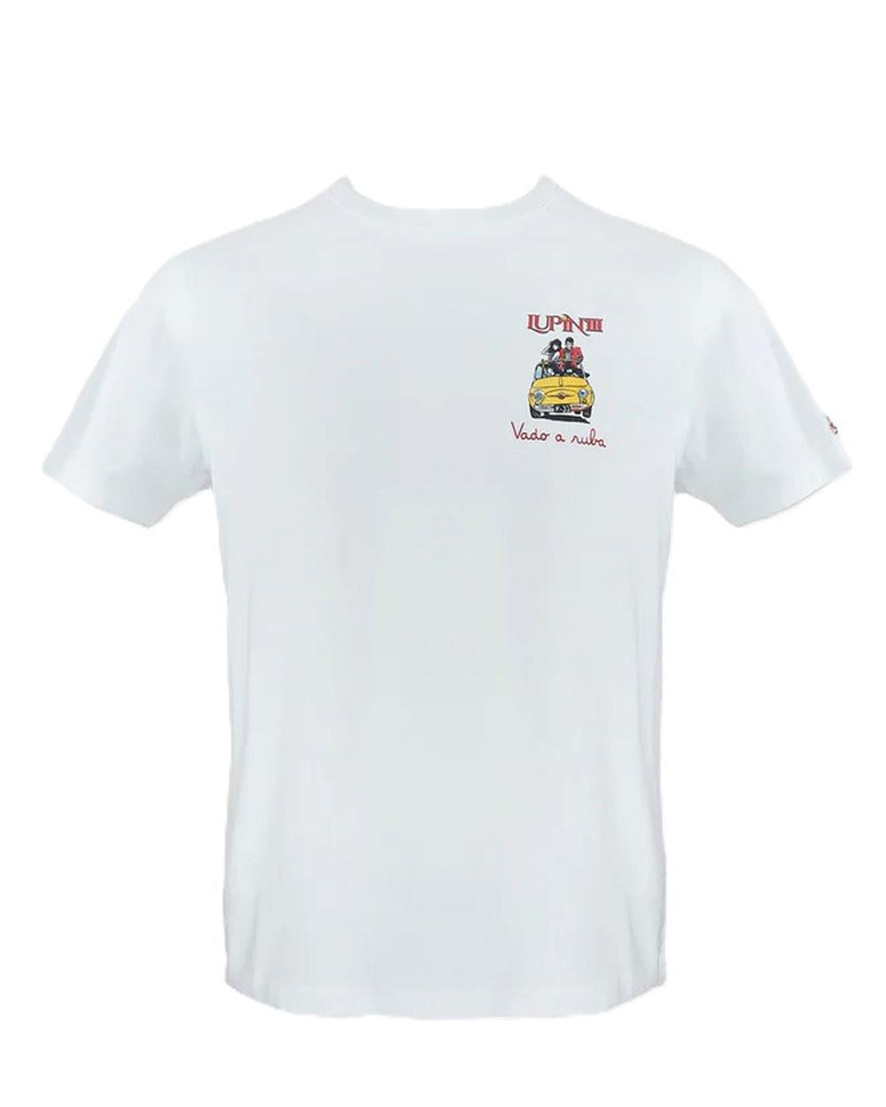 MC2 SAINT BARTH T-shirt Mc2 Saint Barth uomo Portofino Lupin bianca POT000104411L 01N 