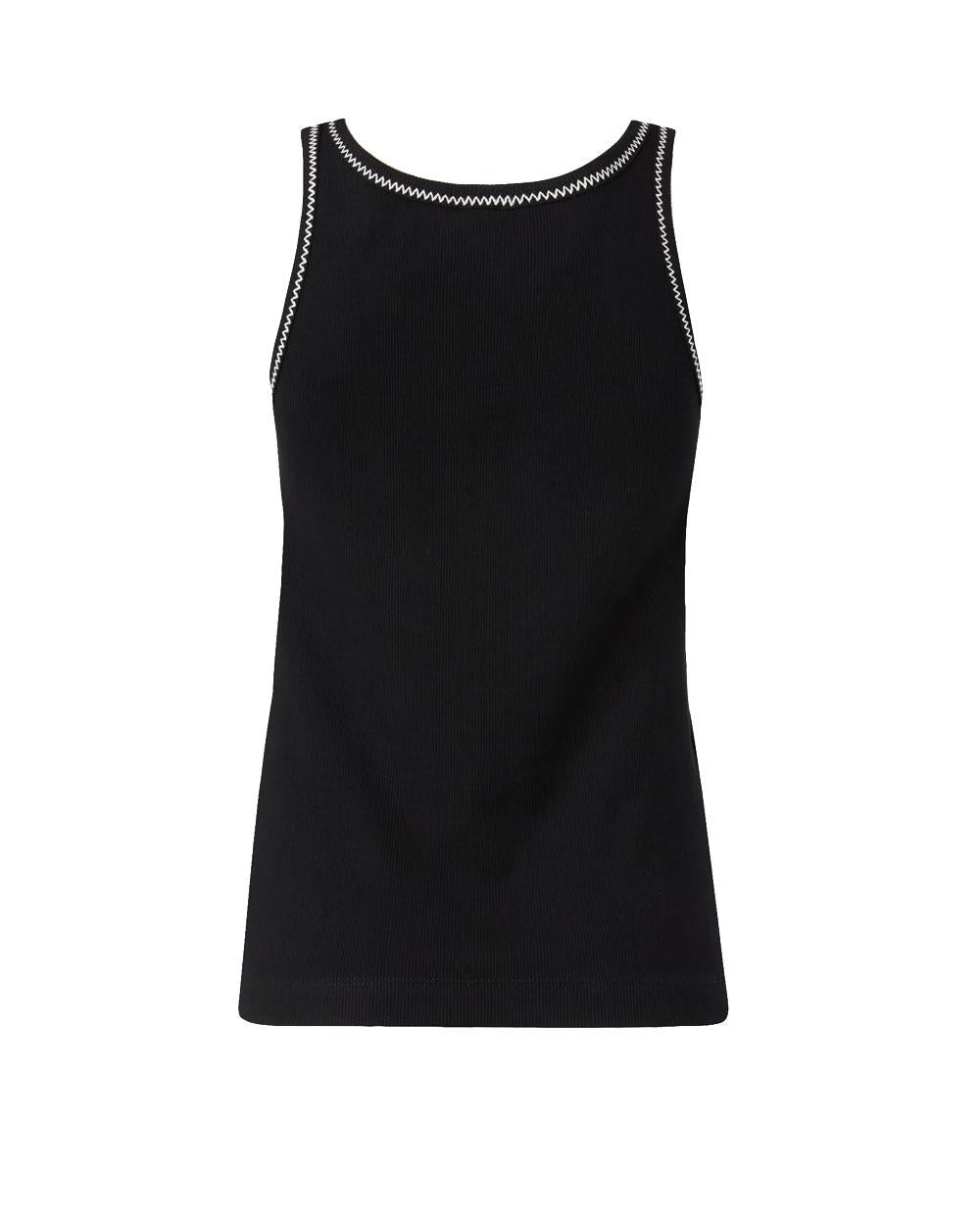 PINKO Canotta donna Pinko 106816A3AL Bitetto nera costine Love Birds <BR/><BR/> 106816A3AL ZZ2 