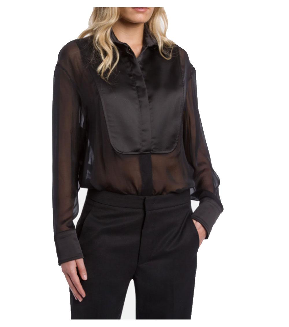 DONDUP Camicia Dondup donna DC464SF0105D nera DC464SF0105D 999 