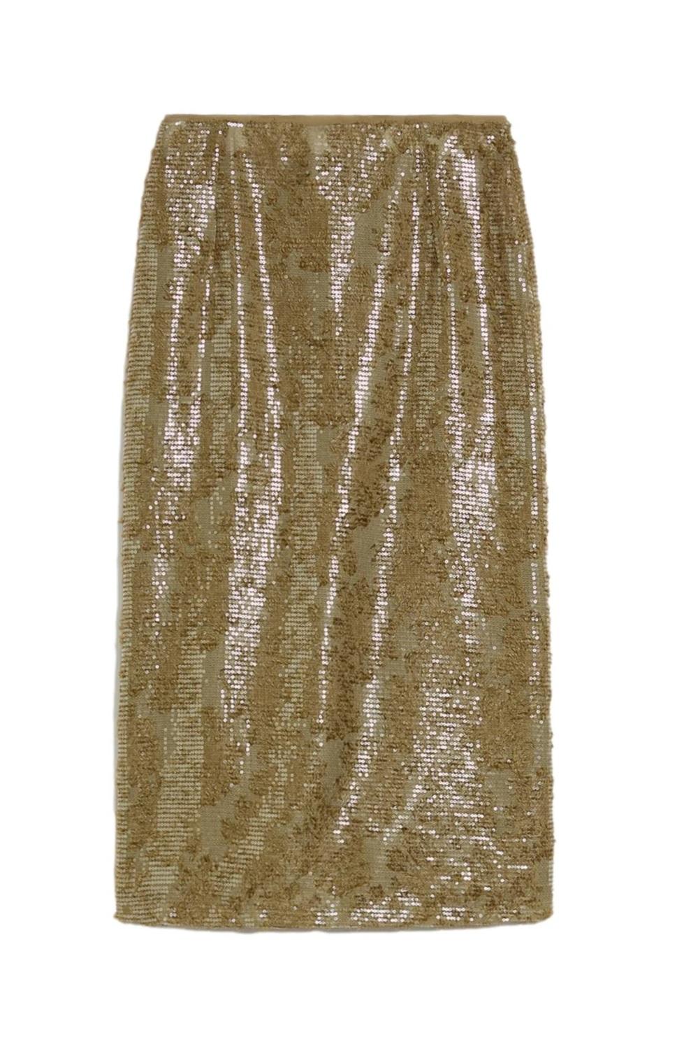 PENNYBLACK Gonna Pennyblack donna 2611101072200 002 Ramo in fil coupé con paillettes Verde<BR/> 2611101072200 002 
