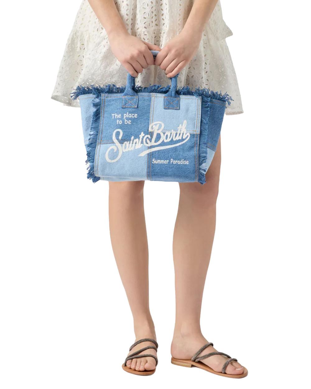 MC2 SAINT BARTH Borsa MC2 SAINT BARTH donna COLETTE Denim Patchwork COL000100402L Blu COL000100402L 00 