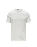 T-shirt K-WAY uomo K3136RW Bianca vestibilità regular fit girocollo silhouette clean logo discreto sul petto