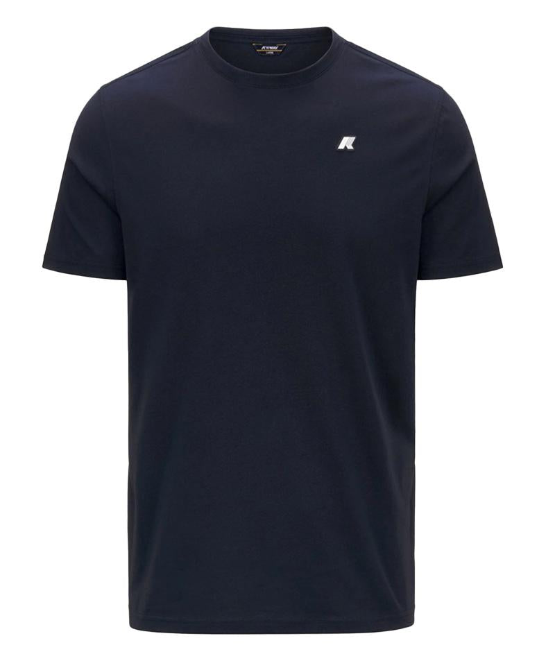 K-WAY T-shirt K-way uomo K7125UW K89 blu odom jersey K7125UW K89 