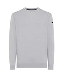 RRD Men's Sweater 26104 13 Maxell Round Knit in Stretch Yarn Grey